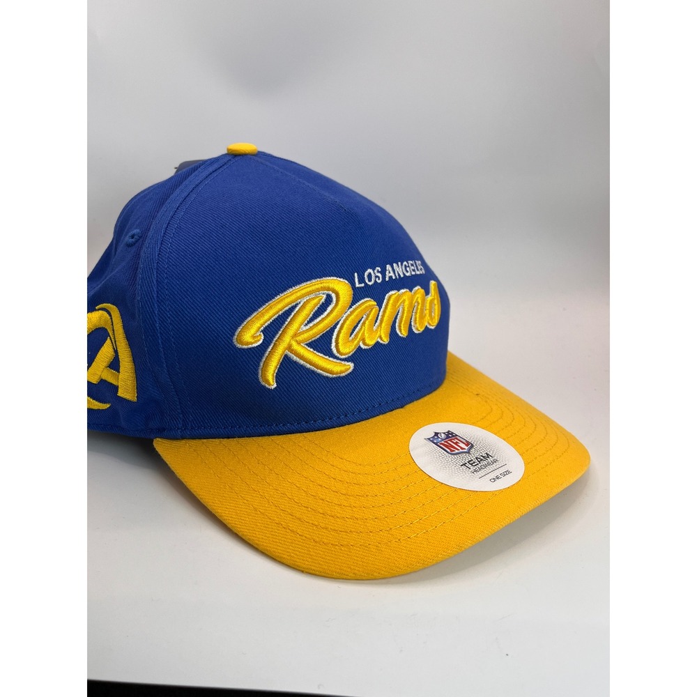 NFL Team Apparel Los Angeles Rams Hat Mens OSFA Blue NEW Snapback Embroidered